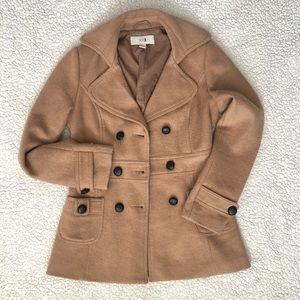 F21 Tan Peacoat